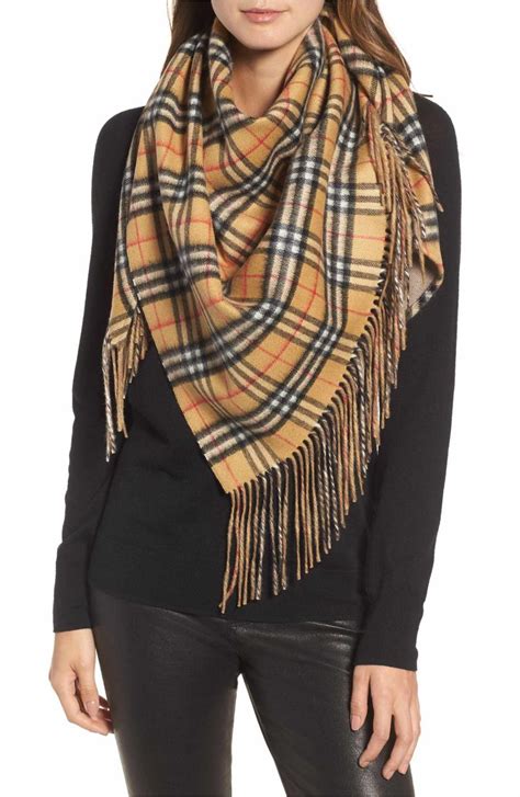 burberry fringe scarf olive|burberry check scarf wool fringe.